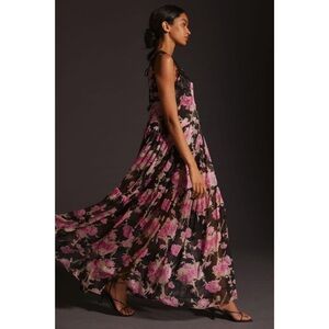 MISA Tie-Back Maxi Dress